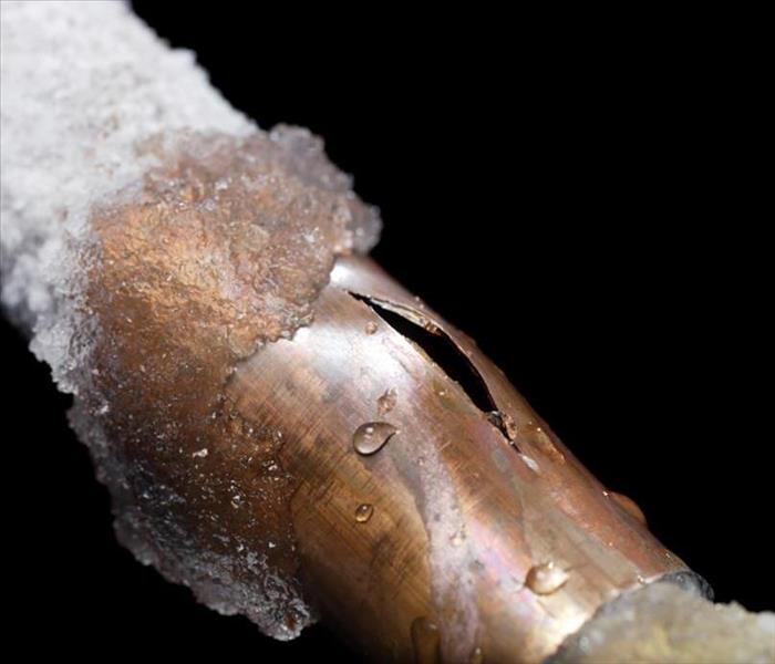 Frozen pipe burst